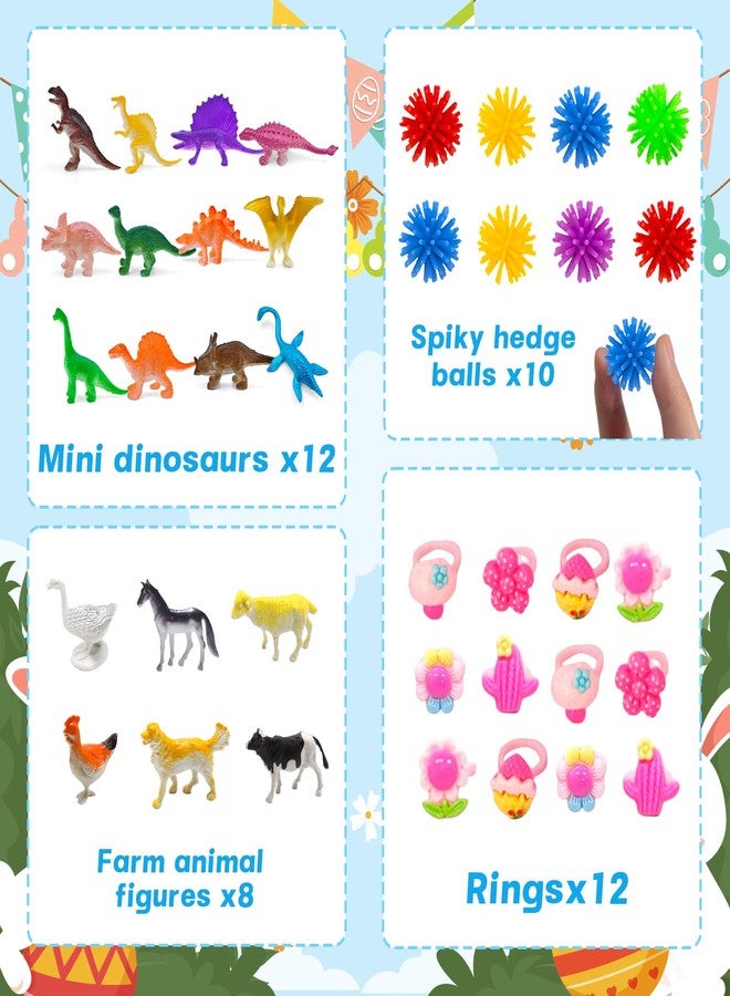 GOAUS Prefilled Easter Eggs with Toys 240 Pcs, 120 Eggs Truly Filled with 120 Small Toys, Pre-filled Easter Egg Hunt Stuffed Party Favors Basket Stuffers Prizes for Kids - Image 4